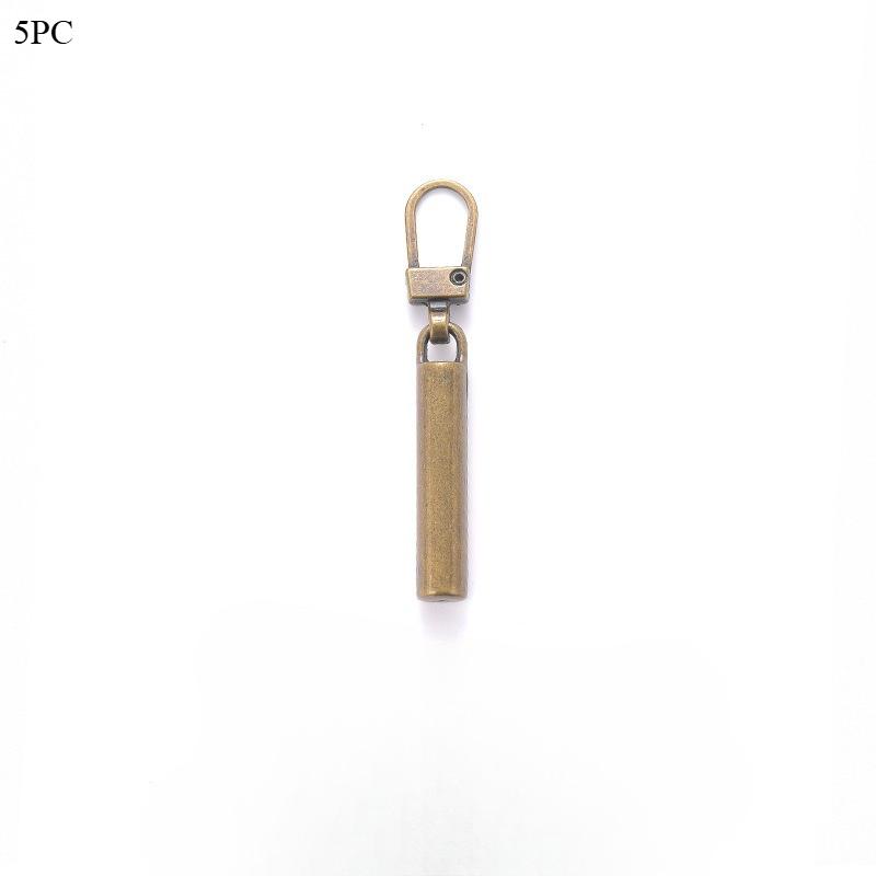 5Pcs Detachable Metal Zipper Pullers Zipper Sliders Head Zipper Pull Tab DIY Sewing Bags Down Jacket Zippers Slider Repair Kits