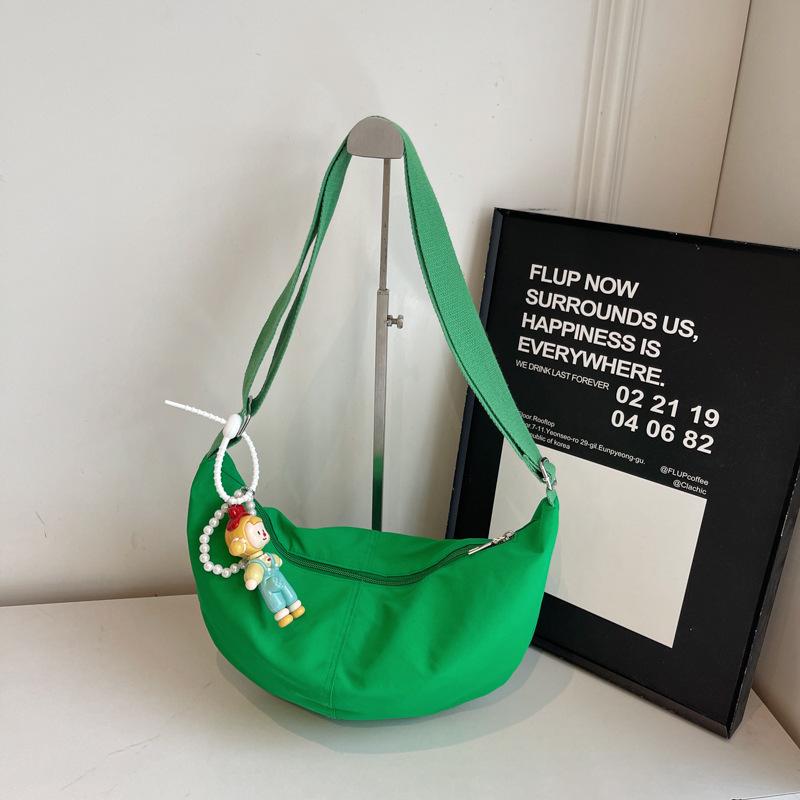 Chic Lightweight Candy Color Dumpling Bag for Women - 2025 Summer Versatile Japanese Style Crossbody