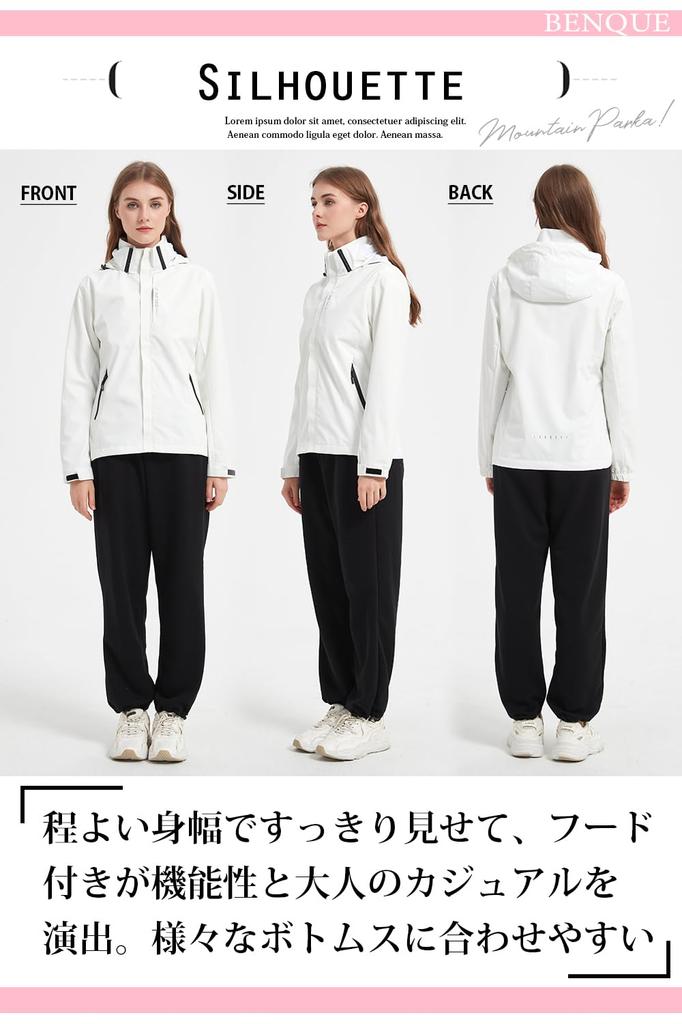 Benke Lightweight and Windproof Outdoor Mountain Windproof and Perfect for and Long Sleeve Windbreaker Jacket Only Size Women's Jacket, Parka,