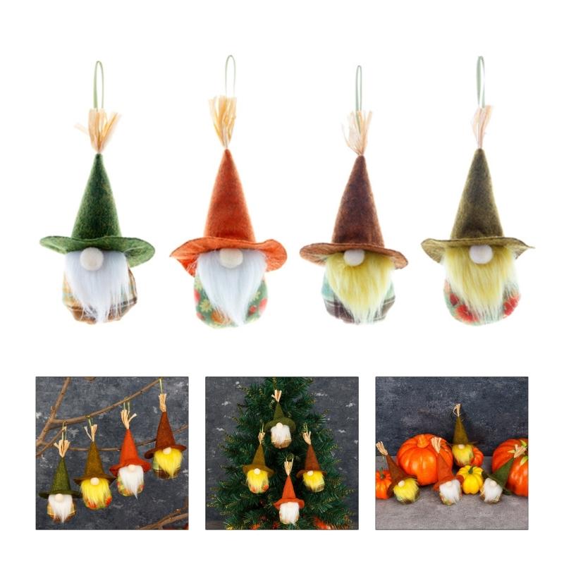 Harvest Festival Hanging Gnomes Set of 4 household Room Kitchen Decoration