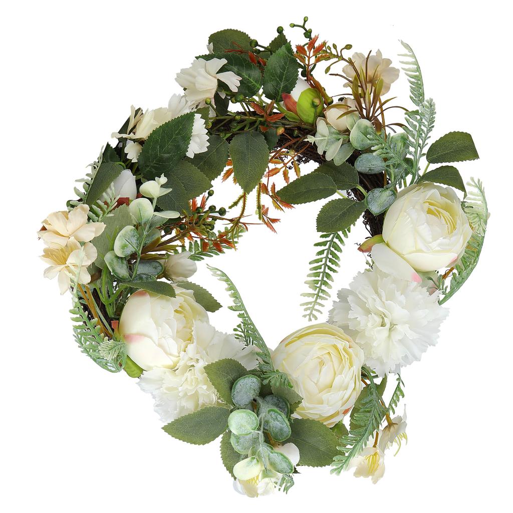 Artificial Flower Wreath Simulation Peony Door Hanging Garland Festivals Party Decoration