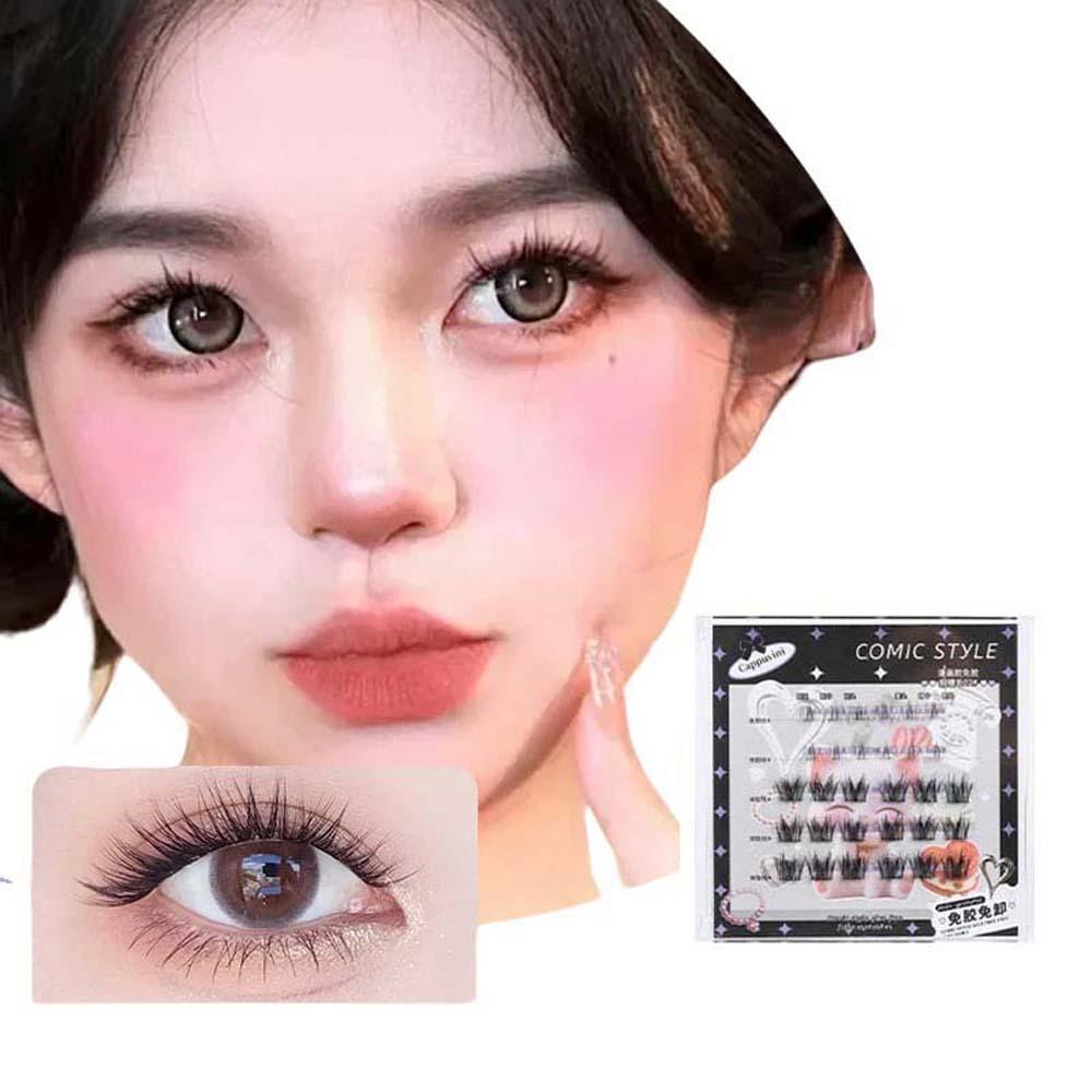 

DIY Glue Free False Eyelashes Oblique Winged Individual Cluster Eyelashes Eyelash Extension Style02