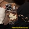 Compatible with IPhone 16, Apple 17 Pro Max, Patchwork West Highlands 13 Leopard Print Lanyard 14 Retro Glitter