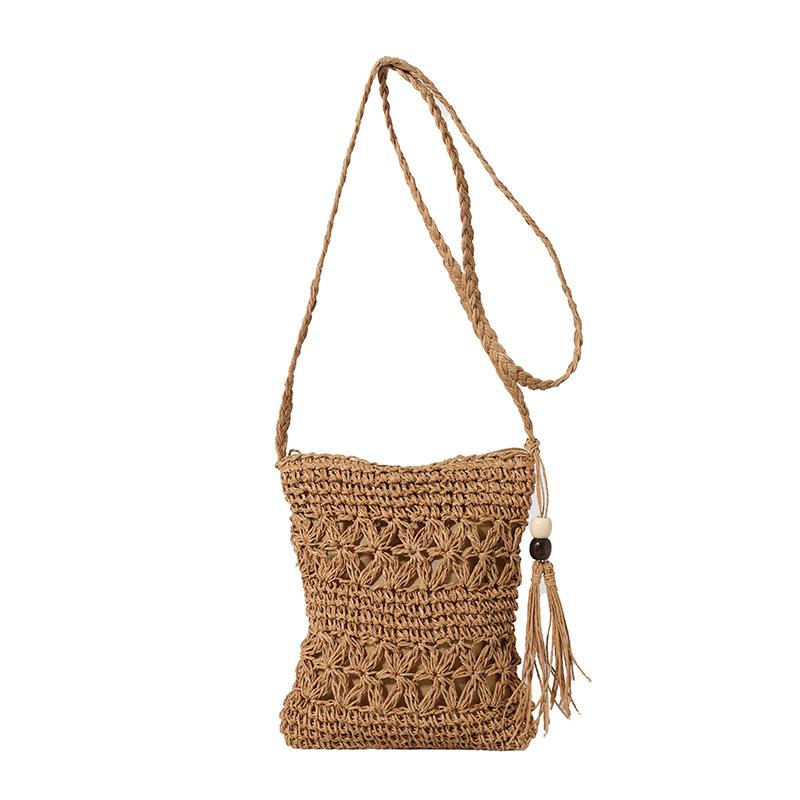 Beautiful and Fashionable Summer Woven Small Bag for Women New Trendy Personalized Crossbody Bag Fashionable Retro Beach Bag