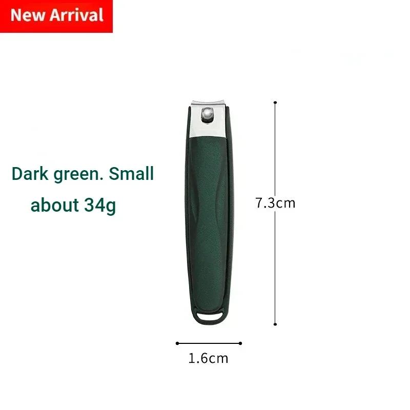 Creative Cute Stainless Steel Nail Clippers for Kids - Anti-Splash Diagonal Design Available in Pink Green Orange