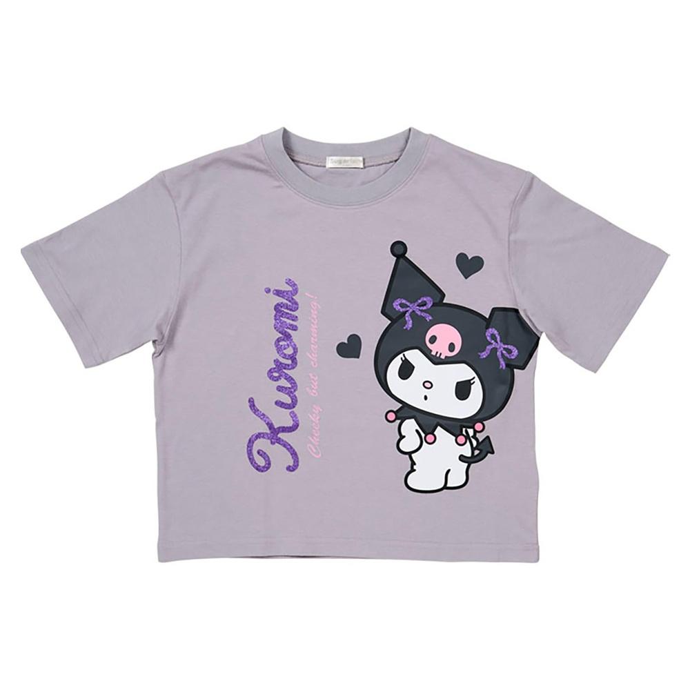 Sanrio Kids Short Sleeve T-Shirt Kuromi Black 140cm 828165