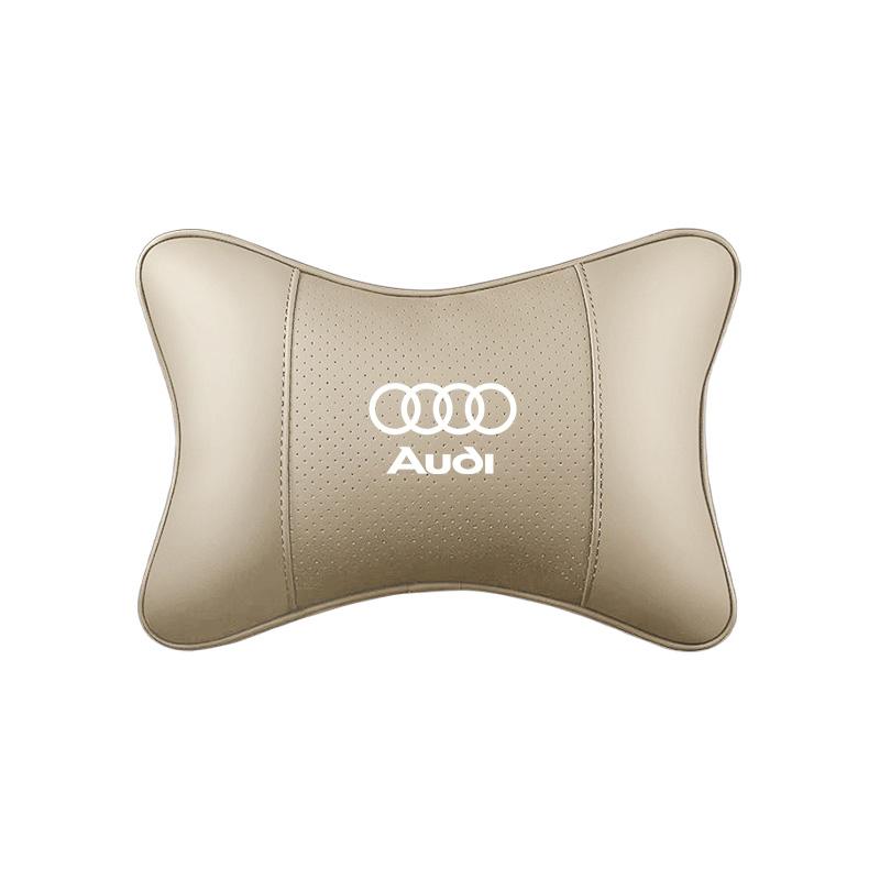 2026 Hot Car Leather Seat Headrest Neck Pillow Head Cushion Tire Valve For Audi A7 A3 A4 A6 A5 Q5 A1 Q7 Q3 Q4 TT SQ5 RSQ3 RSQ8 S3 S4 RS5