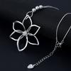 Simple And High-End Big Flower Fashion Women'S Jewelry Long Chain Necklace Pendant Sweater Chain