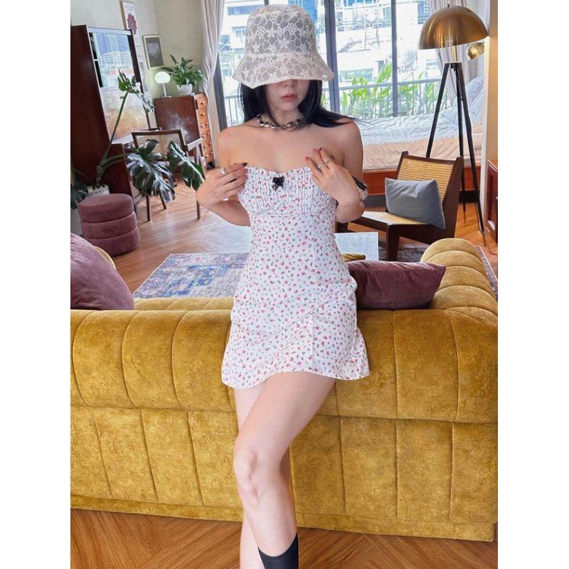 Sweet and Pure Desire Sexy Retro Slimming Slip Dress