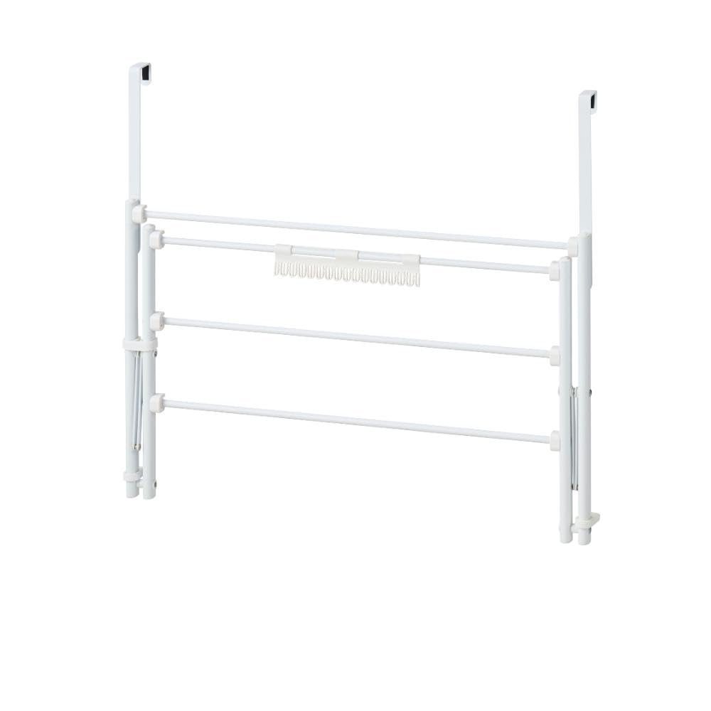 LIV PLUS Quick Lock Door Extendable and for Indoor White NY-326 Hanger, Foldable, Lightweight, Drying,