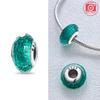 Authentic Certified Pink Glass Bead Blue Romantic Bead Charms Compatible With Bracelets Charm Bead Charms Copper Women Diy Jewellery Making