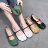 Fashion Women Flats Spring Genuine Leather Comfort Ladies Mary Janes Shoes Footwear Fashion Female Footwear Zapatos De Mujer Plus Size