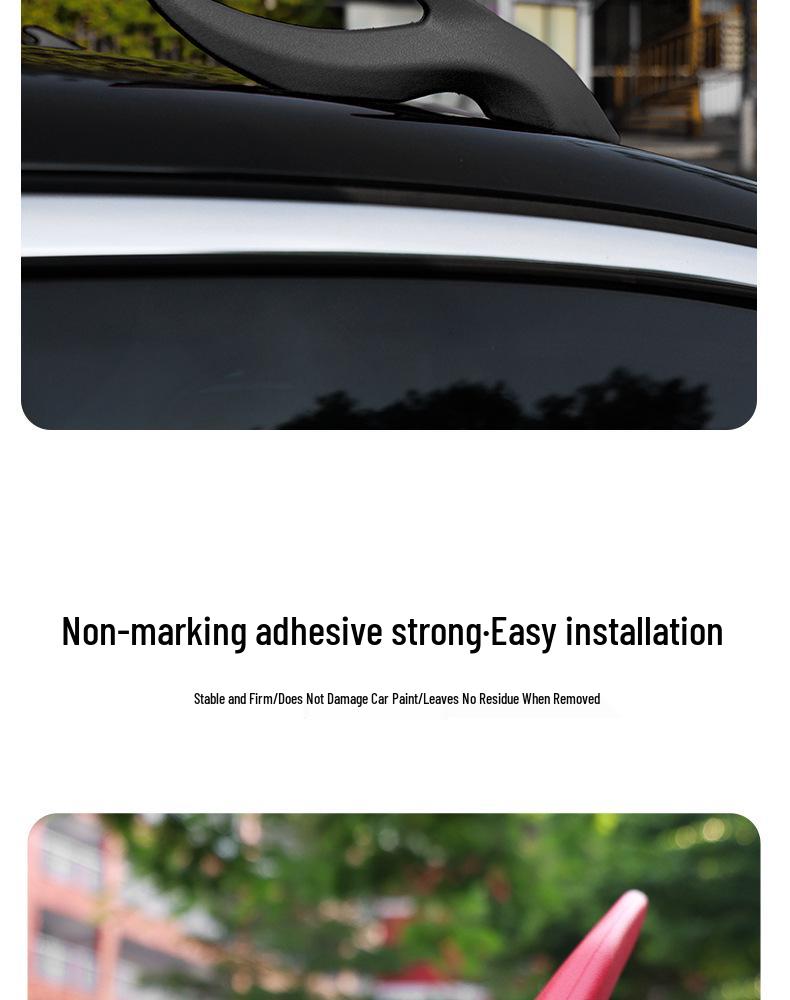 Universal Dragon Horn Car Roof Decoration: Creative Sedan Exterior Light Flow Fin Modification
