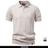 Old Money Golf Polo Shirt Men's Stripe Cool Silk Fabric Short Sleeve Icy Touch Breathable Casual Outdoor Summer Top