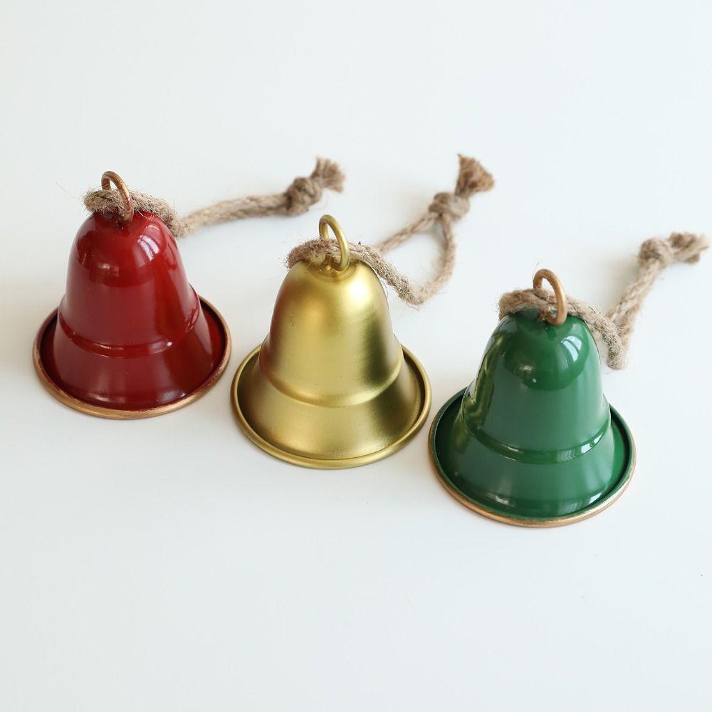Creative Christmas Bell Pendant Exquisite Metal Hanging Bells Holiday Party Decorations