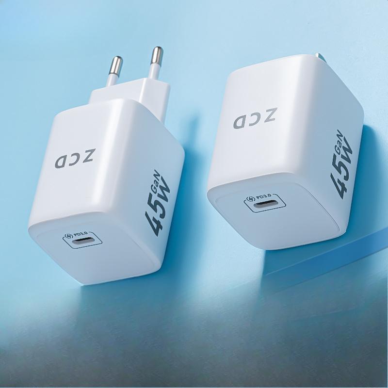 Applicable To Apple Charger 45W GaN Fast Charging Charging Head US-European Mobile Phone Multi-function Plug