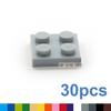 High-Quality 30Pcs/Lot Self-assembly High-Quality Blocks High-Quality Building Construction Pieces High-Quality Thin High-Quality 2X2 High-Quality