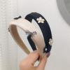 Floral High Crown Sponge Headband - Versatile Korean Fashion Hair Accessory for Women