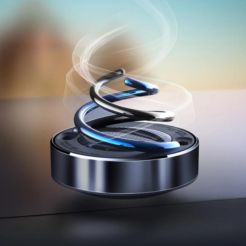 Car Air Freshener Creative Solar Rotation Perfume Diffuser Small Lasting Fragrance Air Purifier Car Interior Accessories