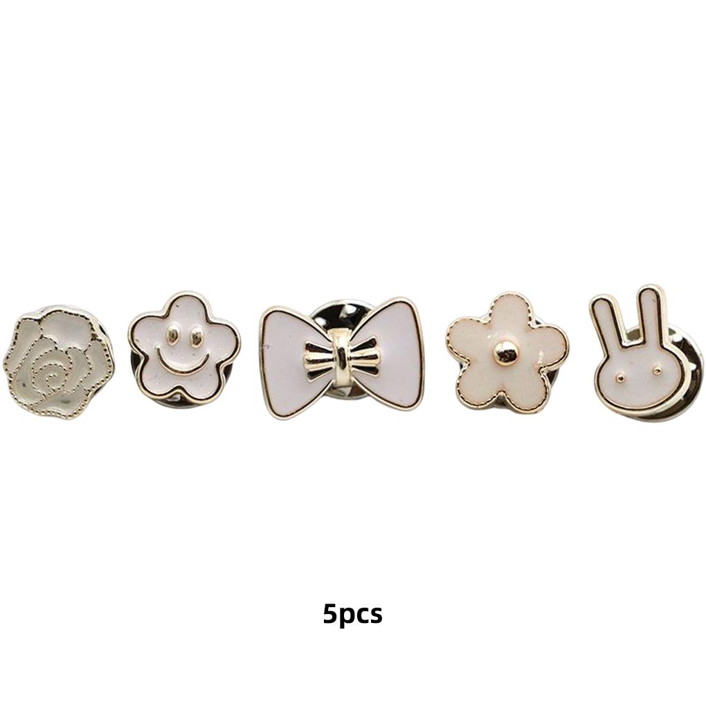 1 Set Shirt Sweater Shank Button Replacement Clothes Blouse Coat Hat Rhinestone Metal Buttons Brooch Pin Badge Sewing