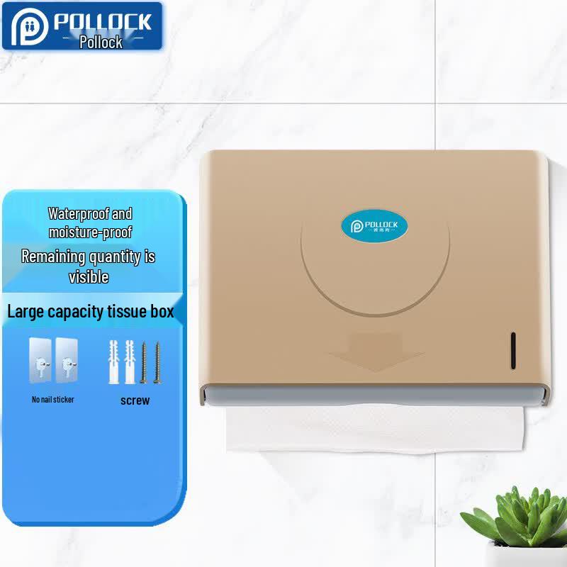 Pollock Wall-Mounted Hand Towel/Tissue Dispenser