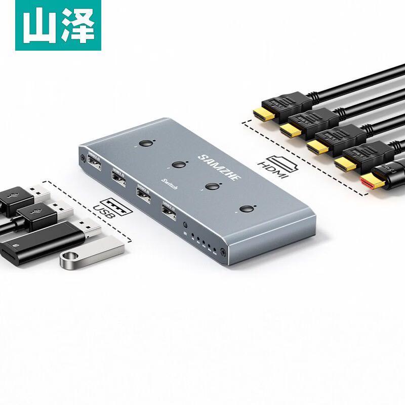 SAMZHE KVM-46 4-Port HDMI 2.0 KVM Switch