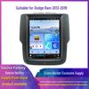 Compatible with Dodge Ram 12-18, Qualcomm navigation, integrated panoramic reverse camera, and CarPlay support.