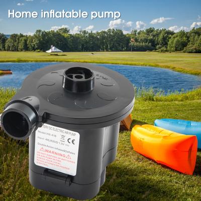 1 Set 4D Battery Air Pump with 3 Nozzles Portable Air Mattress Airbed Swimming Ring Pool Float Inflatables Electric Inflator Pump Outdoor Supplies