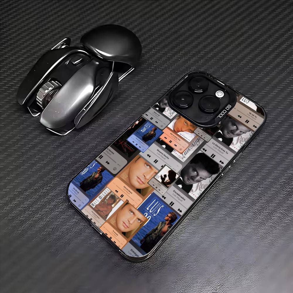 L-Luis M-Miguel Mexico Singer Colorful Silver Back Phone Case For IPhone 17 16 15 14 13 12 11 Plus Pro Max Plus