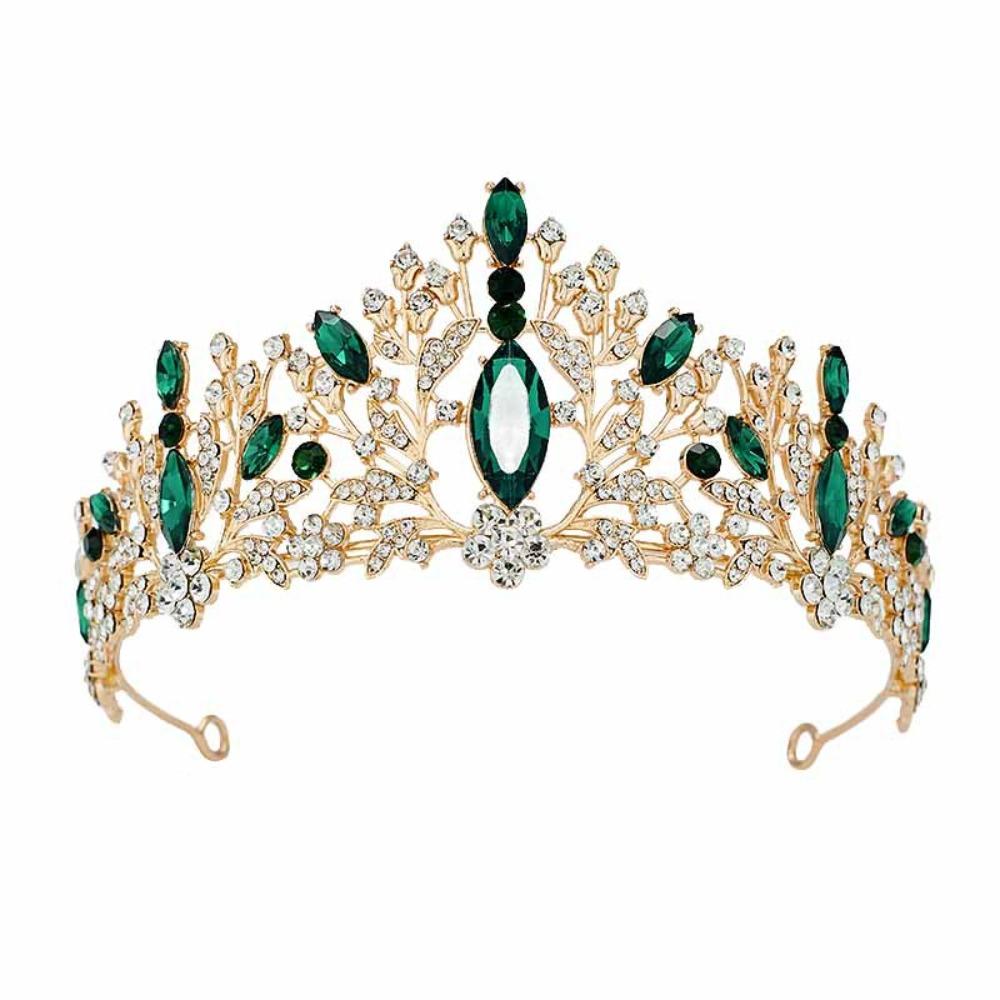 

Vintage Queen Princess Crown Rhinestone Bridal Headband New Crystal Tiara Wedding Party