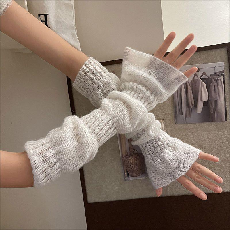 

Лолита Сексуальный Мохер Молодежный Длинные Рукава White One size