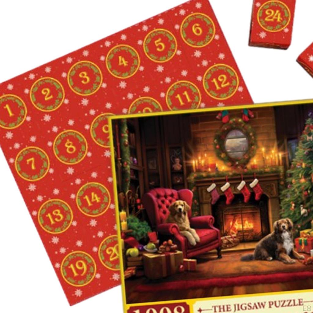 1008 Piece Puzzle Merry Christmas Gifts 24 Days of Advent in Boxs Adults
