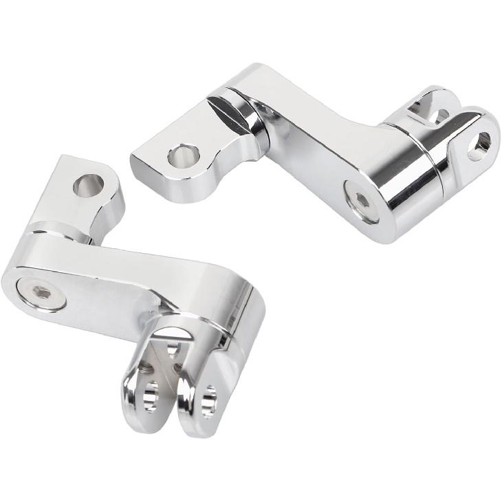 Chrome Driver Passenger Male Mount Foot Peg Extensions for Harley Dyna Softail Fat Boy Sportster Touring Electra Glide Street Glide Chopper Move