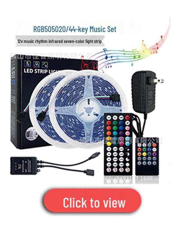 WiFi Bluetooth LED Light Strip Set: Waterproof, Smart Voice Control, RGB Colorful 5050, 2835 Atmosphere Light.