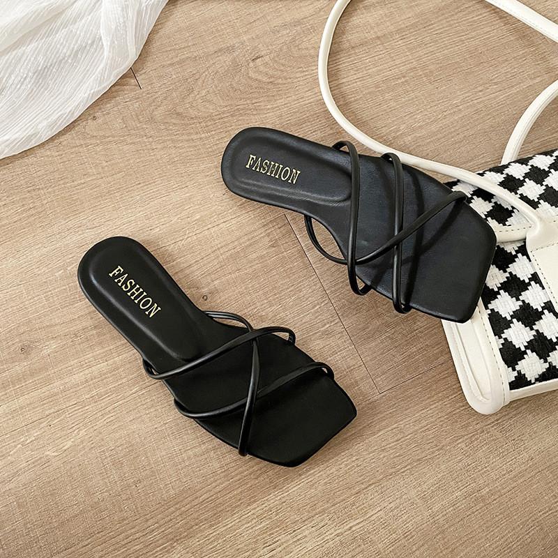 Summer Flat Sandals For Women With Breathable Pu Material For Casual Daily Wear