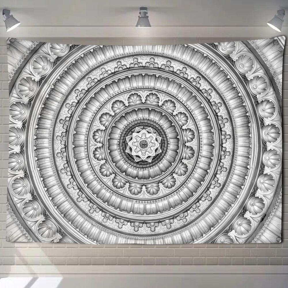 Mandala Tapestry Wall Hanging Beach Rug Blanket Psychedelic Mattress Boho Yoga Shawl Mat Bedroom Living Room Decor Tapiz