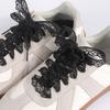 1 Pereche Șireturi Elegante din Dantelă pentru Femei și Fete Pantofi Casual Adidași Șireturi Plate Late de 3CM Înlocuire