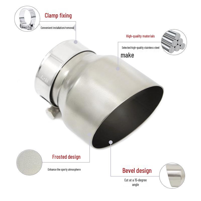 Compatible Exhaust Tailpipe for BMW M135i, M140i, M235i, M240i, M335i, M340i - 60mm