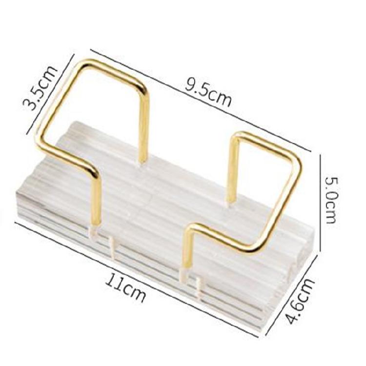 Business Card Holders Metal Business Card Stand Display Name Card Organizer Storage Rack for Office Exhibition