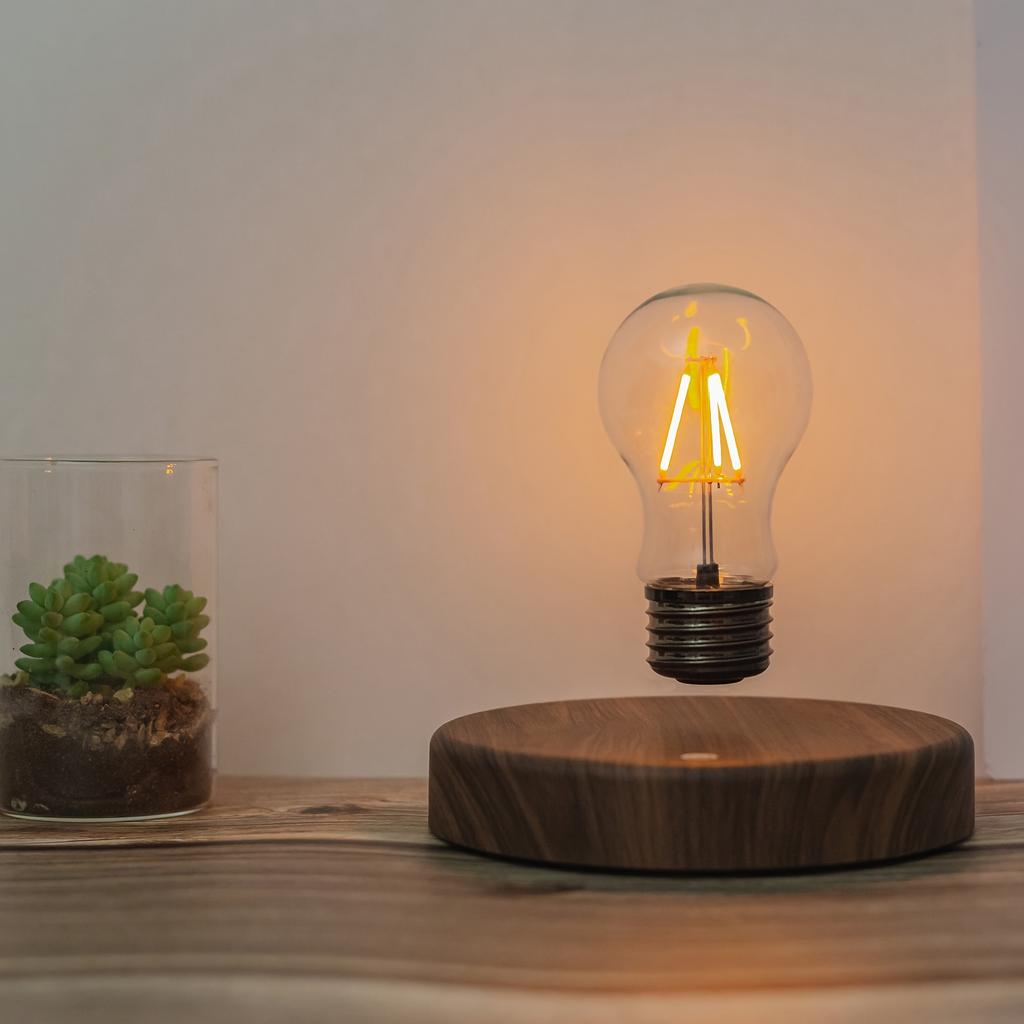 Floating Light Bulb For Living Room Magnetic Levitation Bulb Night Light In Bedroom Cozy Corner Floating Bulb