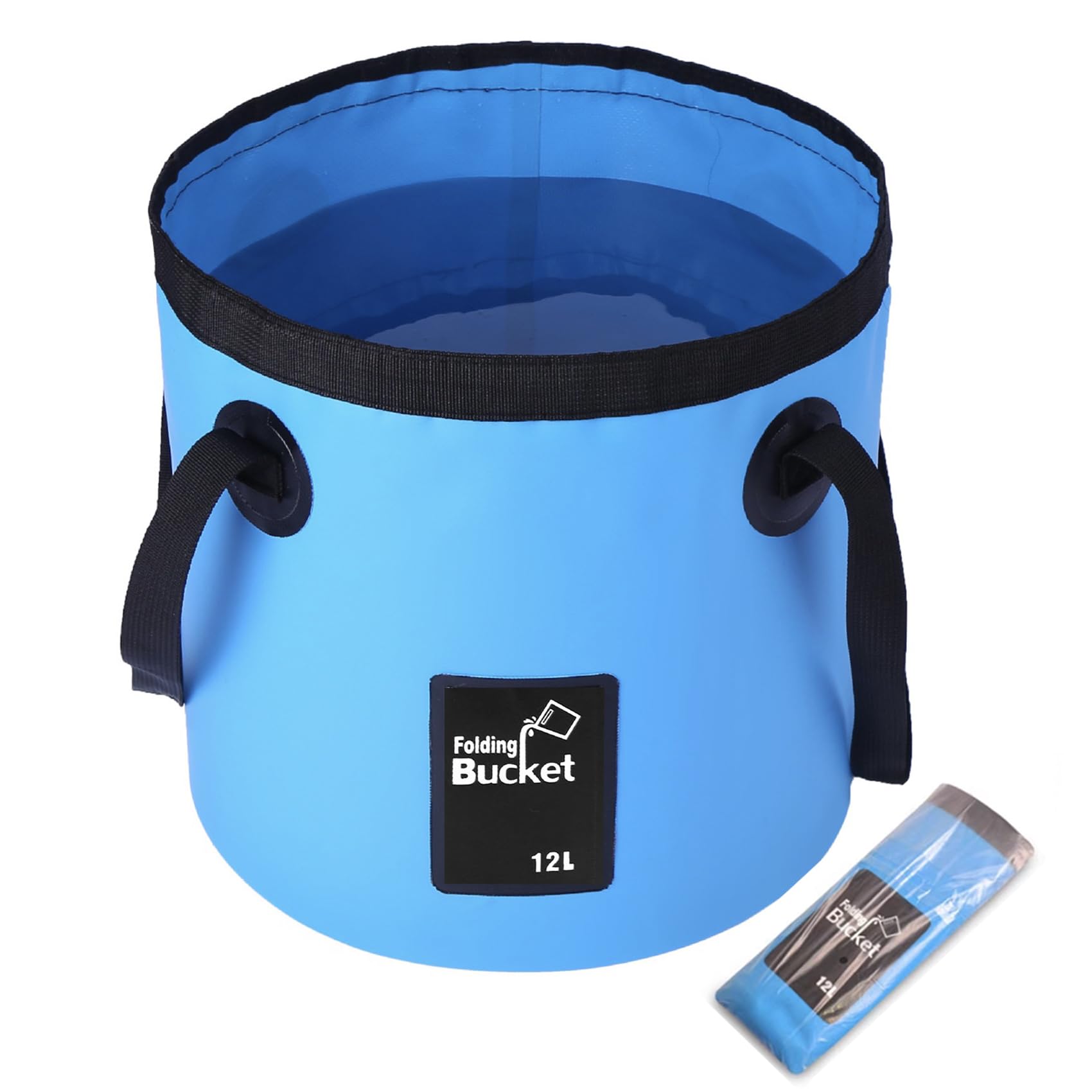

Wlikn Foldable Soft Bucket for Fishing, Silicone, Compact Storage, Multifunctional for Car, Outdoor Use, Car Wash, Kitchen, Camping, and Travel