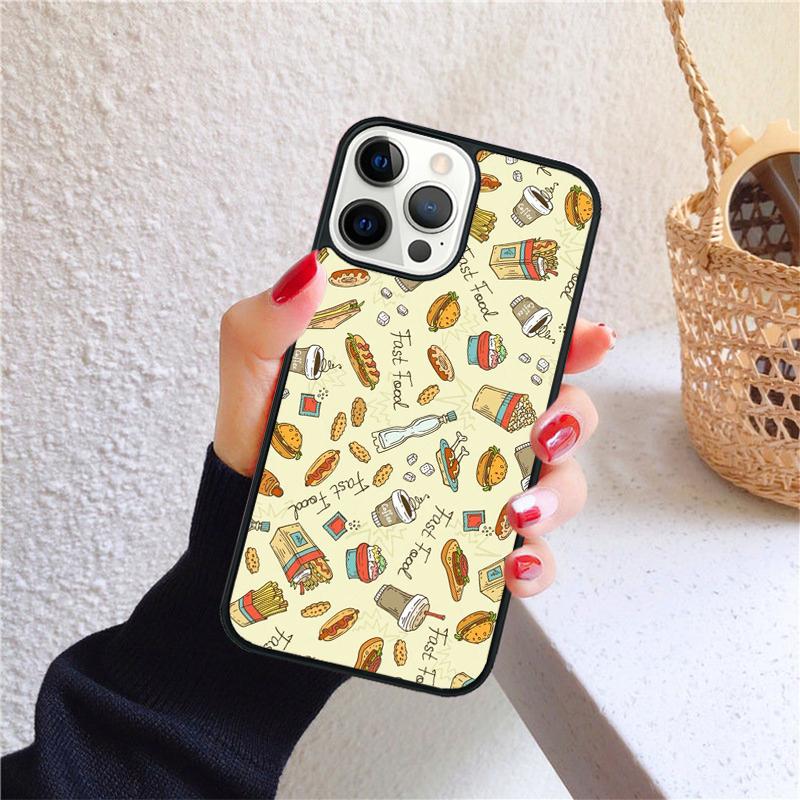 Chocolate Cakes Eclairs Sweet Phone Case for iPhone 17 Air 16 PRO MAX 15 14 PLUS 12 11 13 Back Cover Fundas Coque
