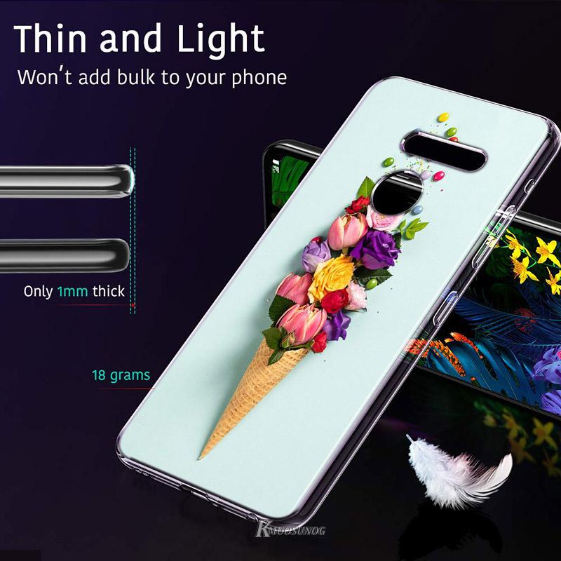 Flor de Helado Para LG V60 V50S V50 G8X G8S G8 G7 ThinQ 5G K61 K51S K41S K30 K20 Q60 Q9 Funda Suave para Teléfono