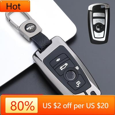 Interior Mouldings Alloy Car Smart Key Fob Case SKin Cover for BMW 3 4 5 Series 320i 530i 550i F20 F21 F30 F31 F25 F01 F02 Car K
