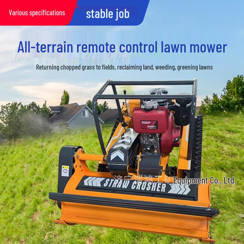 Remote-Controlled Self-Propelled Diesel Lawn Mower & Brush Cutter Robot