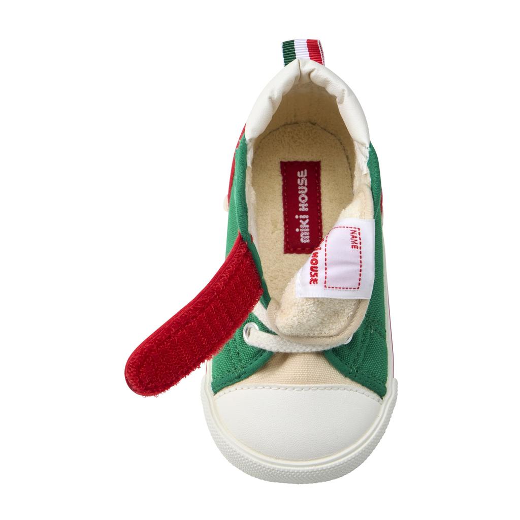 MIKI HOUSE Baby Shoes Red X Green Cm 2E 10-9325-682 15.5