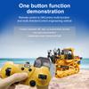 1:24 2.4G 9CH RC Buldozer găleată din aliaj RC Tractor Camion Vehicule de inginerie construcții cu unul