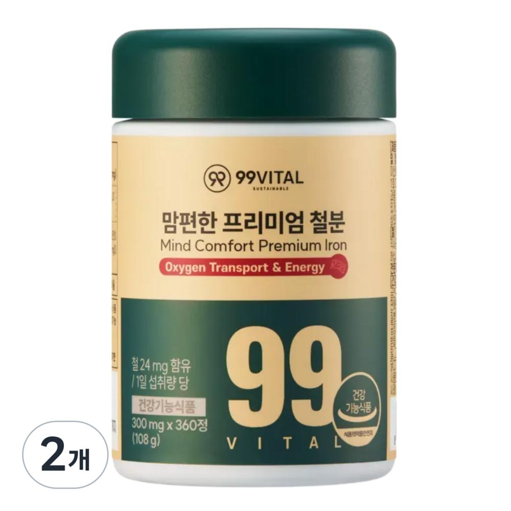 99 Vital Mom-Pyeonhan Premium Iron 2 pcs 360 Tablets