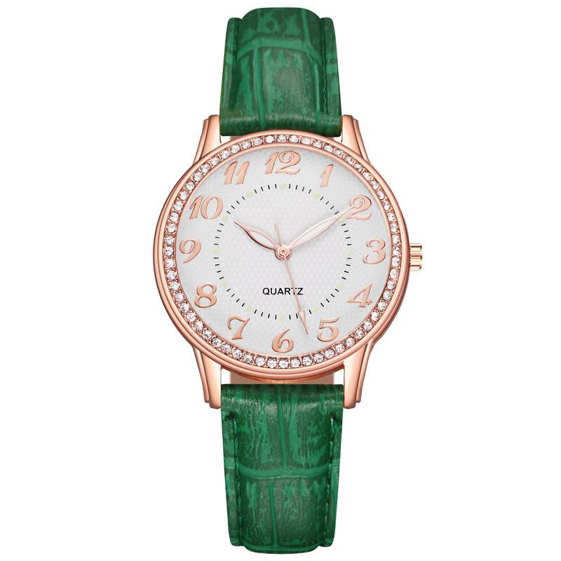 Diamond Luminous Needle Watch Women'S Belt Women'S Watch Quartz Watch Watches