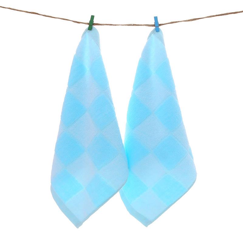 

Однотонное мягкое хлопковое детское полотенце - 35x35 см, Впитывающее для умывания и слюны, Идеально для детей 35*35 cm